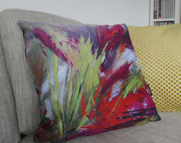 Autumn Fire Cushion by Elaine Almond