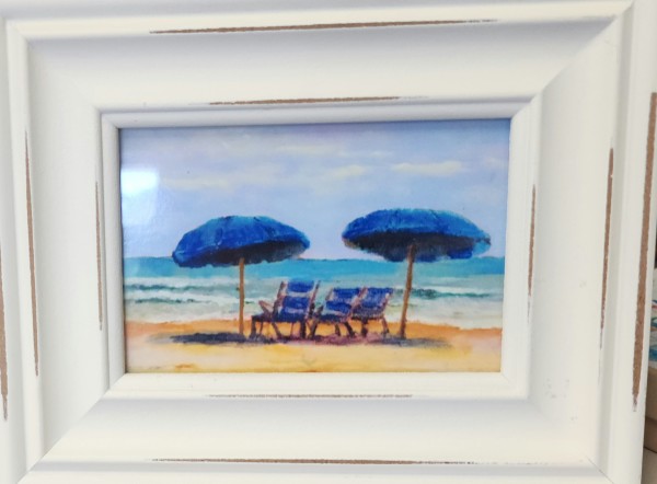 Two Umbrellas (Print) by Susan Bryant