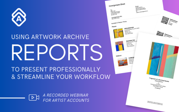 Using Artwork Archive Reports to Present Professionally and Streamline Your Workflow